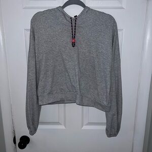 Cropped grey sweater